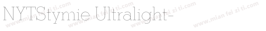 NYTStymie Ultralight字体转换